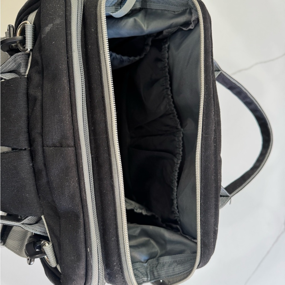 Black Diaper Bag 3 in 1 Changing Bassinet - Picture 7 of 11